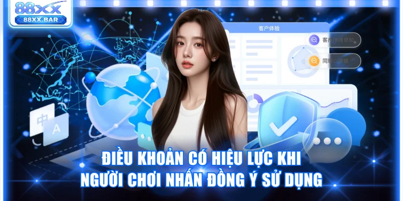 Điều khoản có hiệu lực khi người chơi nhấn đồng ý sử dụng
